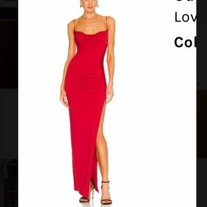 Revolve Odessa gown in Red
